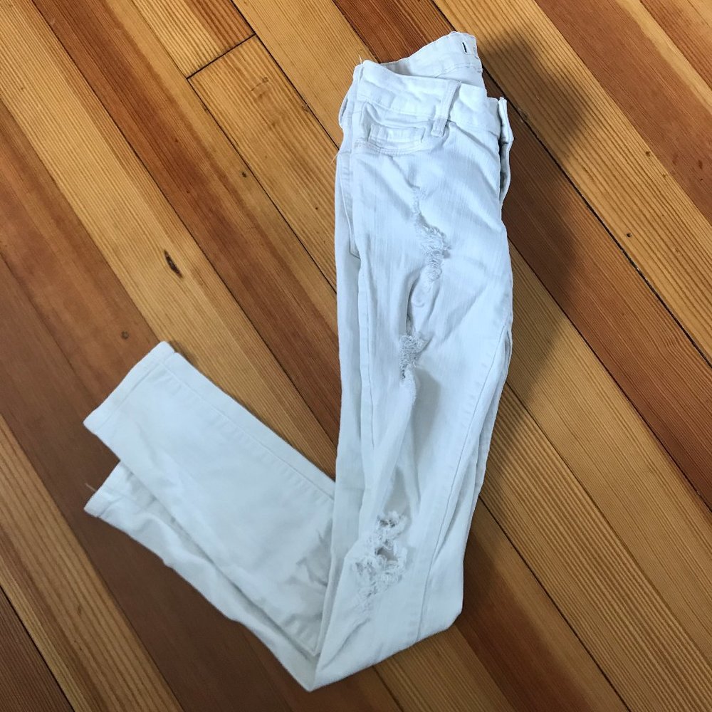 White Ripped Jeans